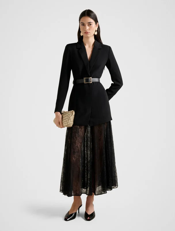 forever new FALLON Blazer 2-in-1 Lace Midi Dress